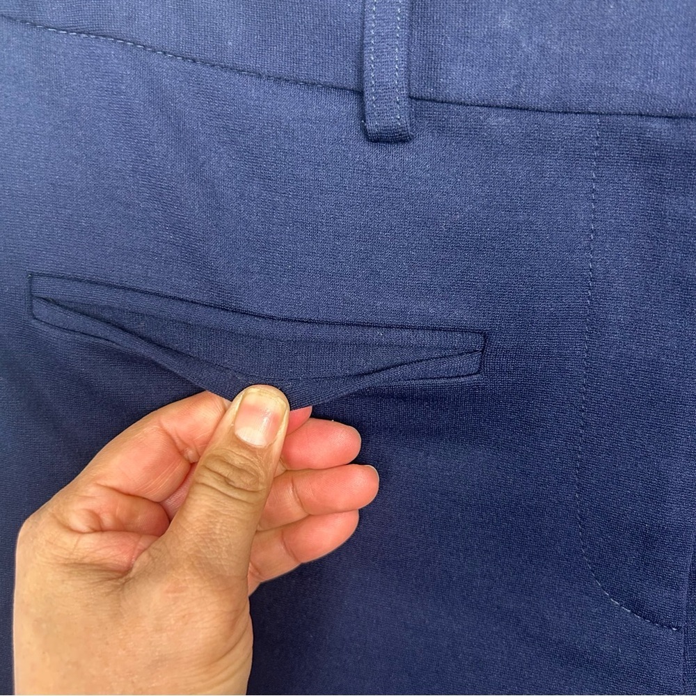 Of/Mercer women’s Essex skinny pants high waisted  size 4 navy blue stretch - Picture 9 of 16